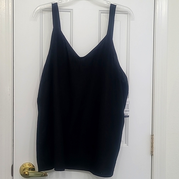 Angels Forever Young Black V-Neck Tank Top, 1X - Picture 2 of 12